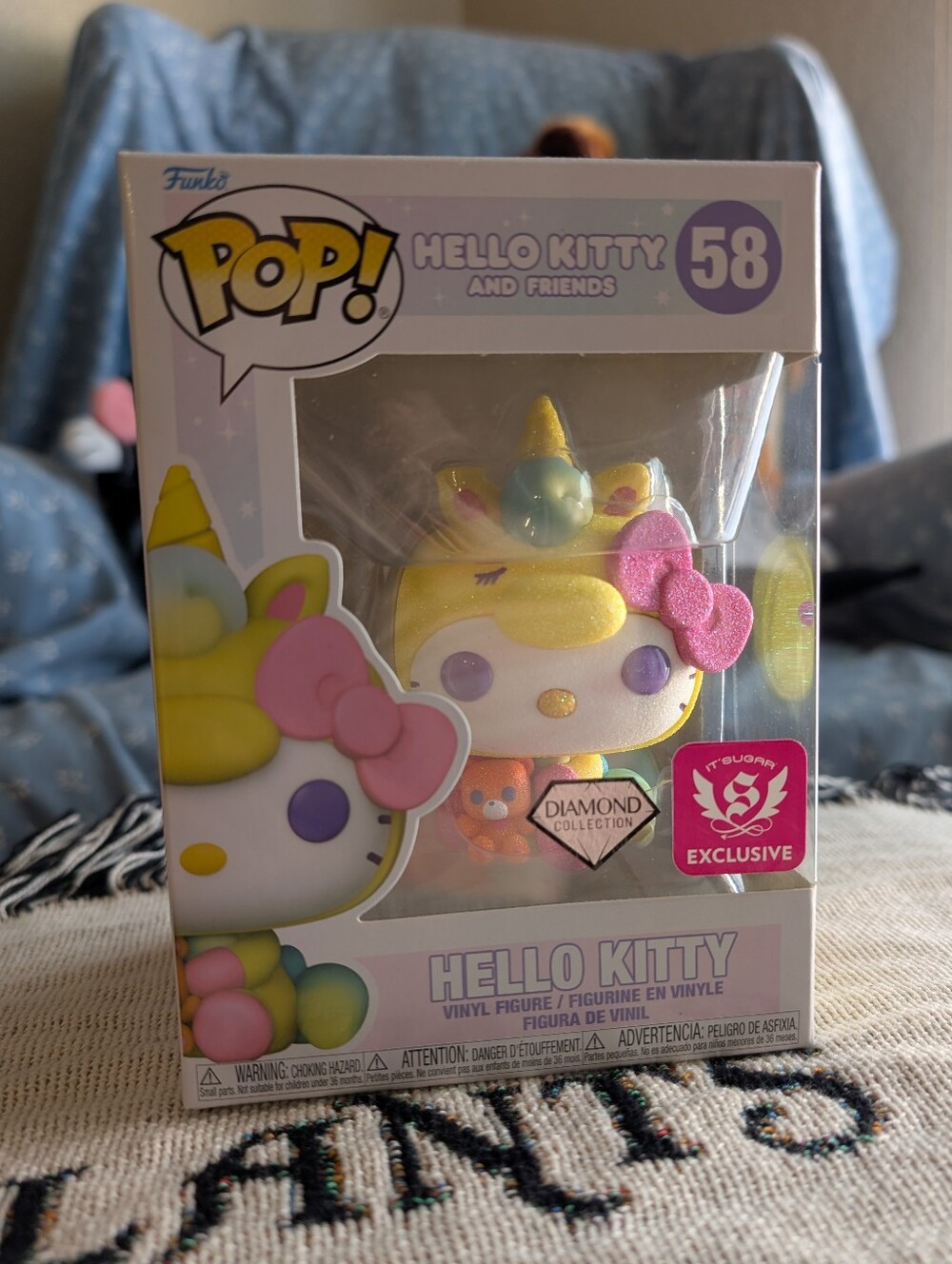 Funko Hello Kitty Diamond Collection Unicorn (Yellow & Pink) - Exclusive